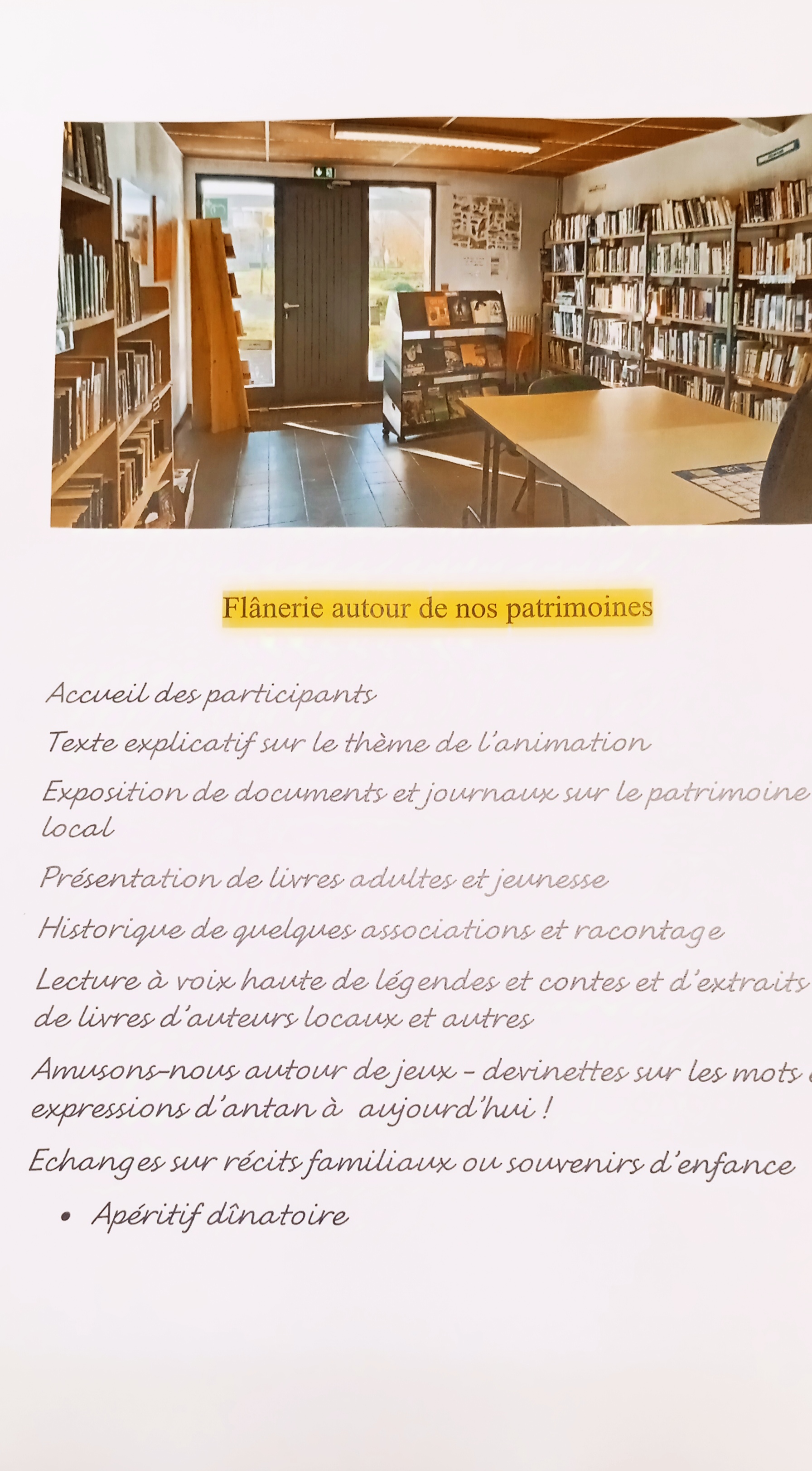 Flanerie autour de nos patrimoines | Les Nuits de la lecture