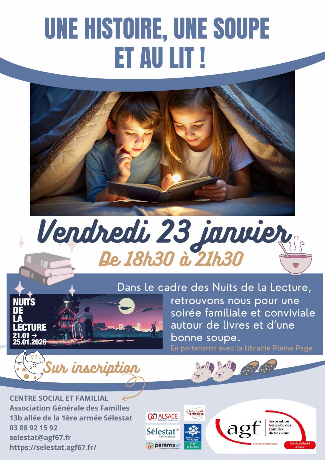 Une histoire, une soupe, et au lit ! | Les Nuits de la lecture