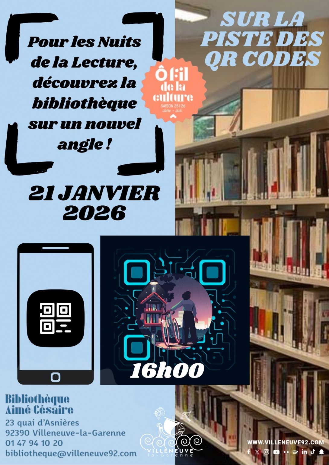 Sur la piste des QR codes | Les Nuits de la lecture